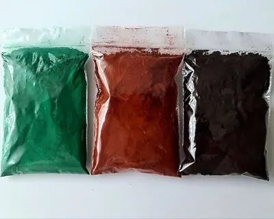 Natural Mineral Pigment Powder Mica Oxidant Colourant Cosmetic & Soap 60g(20gx3) • £5.50