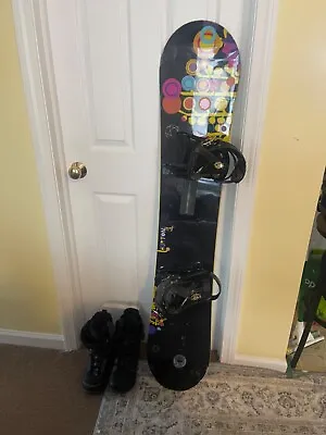 Burton Snowboard With Boots  • $125