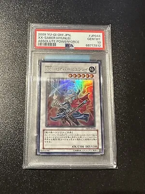 ABPF-JP044 - Yugioh - Japanese - XX-Saber Hyunlei - Super RARE PSA 10 • $35