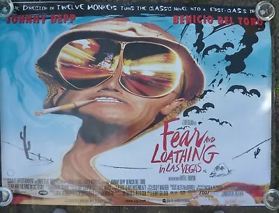 £90 • Buy Fear And Loathing In Las Vegas (1998) Original UK Quad Cinema Movie Film Poster 