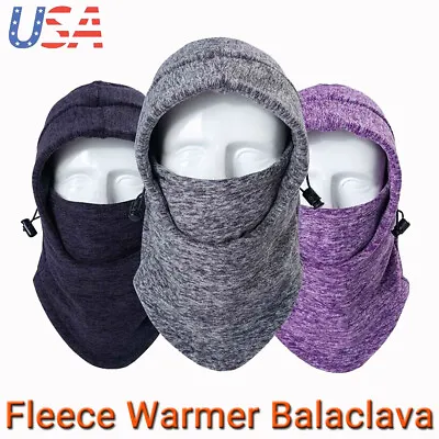 Cold Weather Balaclava Thermal Fleece Ski Face Mask Winter Neck Warmer Hood Hat • $6.98