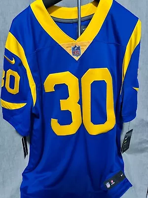 # 30 Gurley II NFL On Field Jersey XL Nike Stitched Blue LA Rams NWT • $25