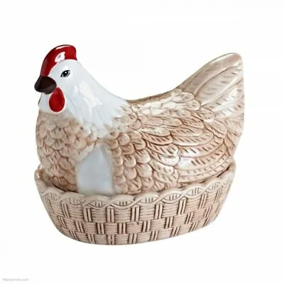 Mason Cash Rise & Shine Ceramic Printed Hen Nest Storage Holder Kitchen Display • £25.99