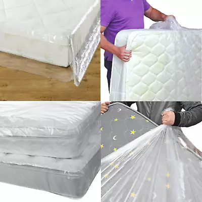 Heavy Duty Mattress Storage Bags Polythene Removal Moving Thick Protective Cover • £4.14