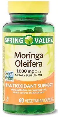 Moringa Oleifera 1000 Mg Superfood Natural Multivitamin Anti Aging 60 Capsules • $32.49
