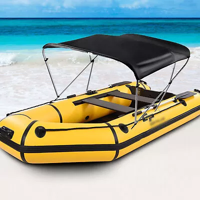 Boat Topside Cover 600D Oxford Cloth UV Protect Aluminum Alloy Sunshade Cover • $99.76