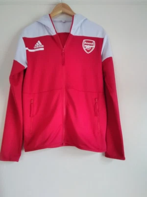 £15 • Buy Arsenal Hoodie Tracksuit Top ,Small, Adidas, Zip Up,red/white,2 Side Zip Pockets