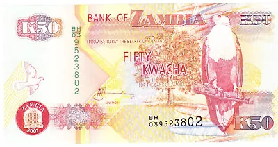$0.70 • Buy Zambia Fifty Kwacha 2007#