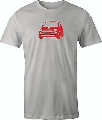 $20 • Buy Modern Fiat 500 Racer Drawing Printed On Men's Shirt.  FREE SHIPPING !!! 
