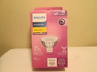 Philips MR16 LED Bulb 5.2w/35w • $8.98