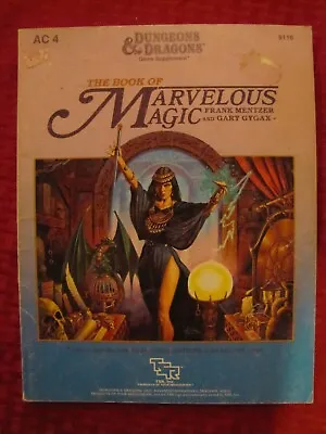 AC4 THE BOOK OF MARVELOUS MAGIC 1984 Dungeons & Dragons Gygax • $10