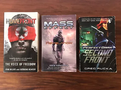 Video Game Novels « Homefront • Perfect Dark • Mass Effect « XBOX PlayStation • $30