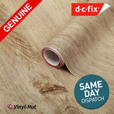 D-C FIX RIBBECK OAK STICKY BACK PLASTIC SELF ADHESIVE VINYL FILM 67.5cm • £3.75