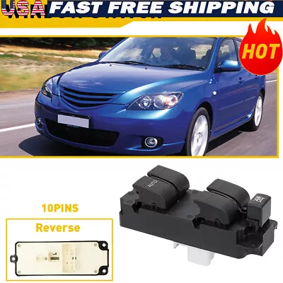 Master Power Window Switch Front Driver Side For Mazda 3 2004 Mazda3 Sport 2009 • $19.99