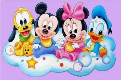 $34.95 • Buy DISNEY BABIES - FULL DRILL DIAMOND PAINTING 40x60