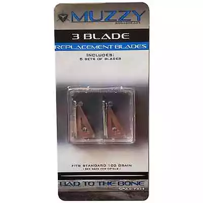 Muzzy Standard Replacement Broadhead Blades 100 Grain 6 Pack #32000 • $21.49