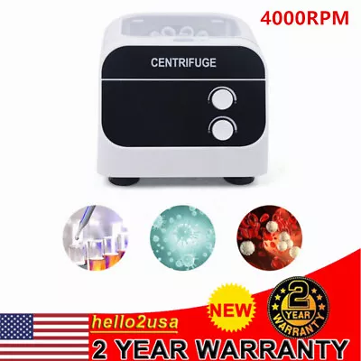 Electric Centrifuge Machine Bench-top Lab Centrifuge 4000rpm 20ml*8 Lcd Display • $94.05