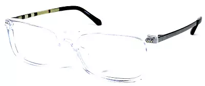 BURBERRY B2282-F 3024 Italy Crystal Clear/Silver Eyeglasses Frame 55-17-145 • $80