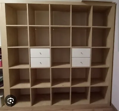 IKEA EXPEDIT 5x5 CUBE SHELVING SYSTEM RARE DISCONTINUED GREAT FOR VINYL KALLAX  • £155