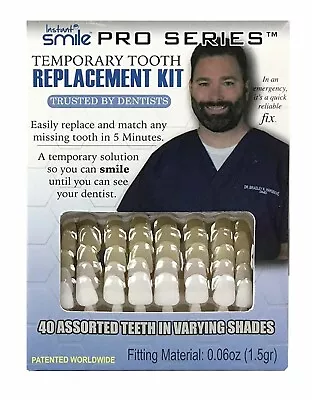 Instant Smile Temporary Instant Smile Temporary Teeth Tooth Kit -Pro-Series • $19.75