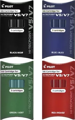 £3.49 • Buy Pilot V5/V7 Hi-Tecpoint Cartridge System Refills - All Colours Available