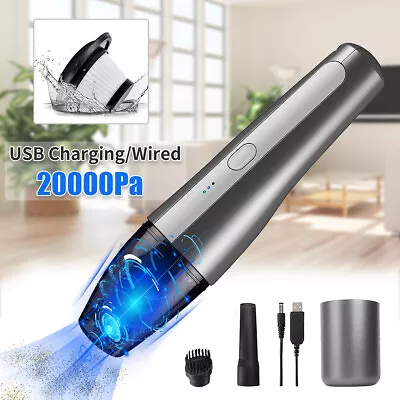 20000Pa Home Car Handheld Vacuum Cleaner Handheld Cordless USB Rechargeable • $18.99