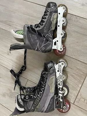 MISSION Inhaler Hi-Lo AC7 Inline Hockey Skates Sz 2E (US Sz 3 EU 35) • $30