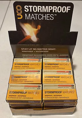 Lot Of 5 UCO Stormproof Matches - Windproof & Waterproof  Camping X25 Per Box • $31.99