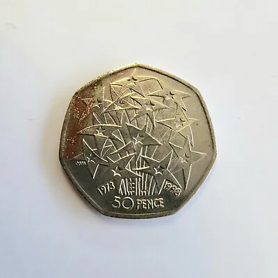 EU 50p Coin 1998 European Union Twelve Stars Fifty Pence 1973-1998  • £2.50