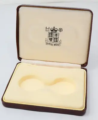 DOUBLE COIN PRESENTATION BOX Royal Mint For 30mm Coins • £9