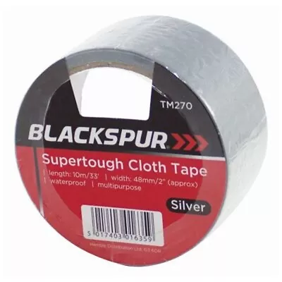 Heavy Duty Duct Tape 50mm X 10m Waterproof Gaffer Strong Plumbing Silver DIY UK • £4.09