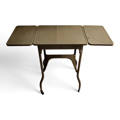 $119.98 • Buy Vintage Sears Roebuck Rolling Standing Typewriter Desk Folding Leaf Table