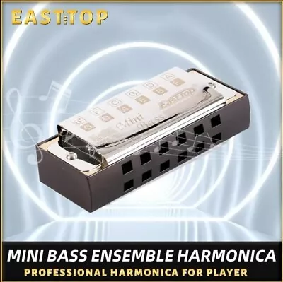 EASTTOP MINI BASS ENSEMBLE Harmonica Pocket Bass Mouth Organ Good Sound • $175.99