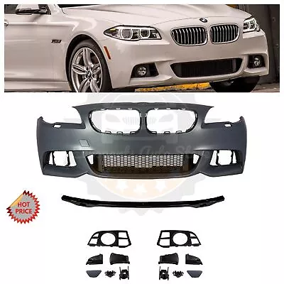 Bmw F10 Mtech Style Front Bumper Kit W/o Fogs For 2014-2017 F10 Sedan W/o Pdc • $595