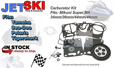 $17.54 • Buy Carb Carburetor Rebuild Kit Yamaha PWC Superjet Waverunner 3 GP 650 700 701 760+
