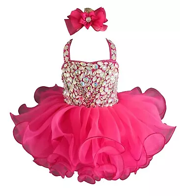 Jenniferwu Baby Girl Princess Dress Bowknot Dresses Handmade Pageant Dress • $72.25