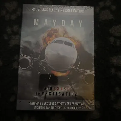 BRAND NEW Mayday: Air Crash Investigation - 2 DVD And Magazine Set • £12.75