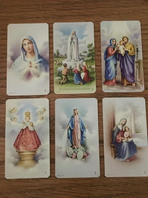 $5 • Buy Lot Of 6 Vintage Catholic Holy Cards  From Funeral 1987