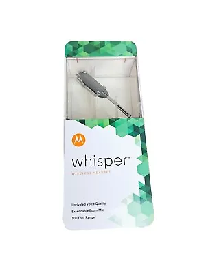 Motorola Whisper HZ850 Silver In-Ear Wireless Headset Open Box • $149.95