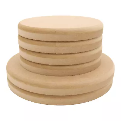 MDF Circle 100mm To 300mm Diameter 12mm 18mm Thick Round Top Edge • £2.95