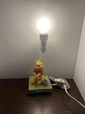 Beautiful Disney Winnie The Pooh With Hunny Pots Lamp Works • $18