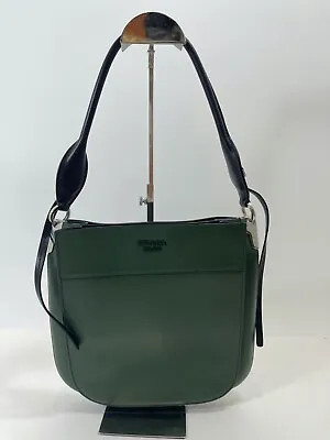 Prada Margit Shoulder Bag In Forest Green • $1695