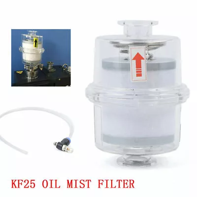 $50 • Buy Oil Mist Filter Vacuum Pump Fume Separator Exhaust Transparent KF25 Interface!