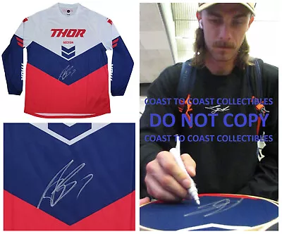 Aaron Plessinger Signed Thor Jersey COA Proof Autographed Supercross Motocross • $349.99