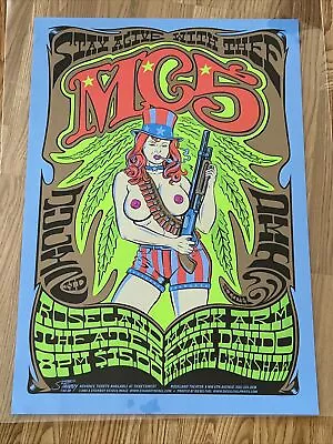 MC5 Stainboy Portland Oregon Original Concert Poster Blue Version • $1200