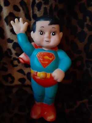 DC Comics Superman Super Junior Vinyl Squeeze Toy  7   Vintage 1978 • $14.99