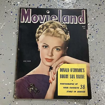 Movieland Magazine May 1944 Featuring Lana Turner • $9