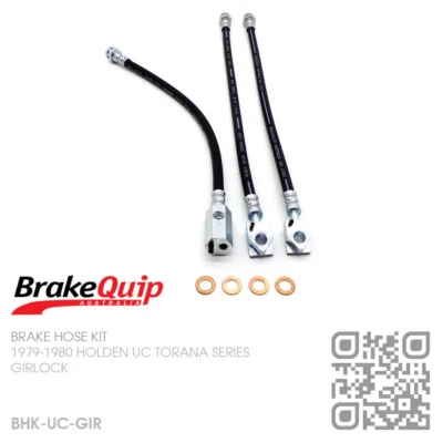 $119.50 • Buy Brakequip Brake Hose Kit [1979-80 Holden Uc Hatchback & 4 Door Torana Series]