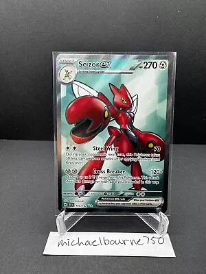 Scizor Ex 195/162 ULTRA RARE - Temporal Forces - Pokemon TCG Card - NM/M • $4.99