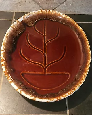 Vintage McCoy MCP USA Brown Drip Glaze Serving Platter Dish  Tree Of Life • $25.99